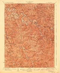 Arnoldsburg 1927 topographic map thumbnail
