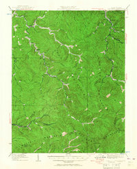 Bald Knob 1928 topographic map thumbnail