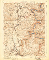 Beckley 1932 topographic map thumbnail