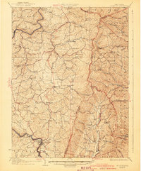 Belington 1941 topographic map thumbnail