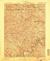 Blacksville 1904 topographic map thumbnail