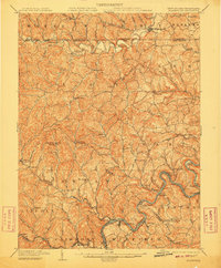 Blacksville 1904 topographic map thumbnail