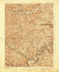 Blacksville 1925 topographic map thumbnail
