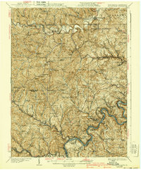 Blacksville 1925 topographic map thumbnail