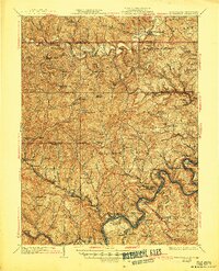 Blacksville 1925 topographic map thumbnail
