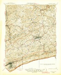 Bluefield 1926 topographic map thumbnail
