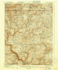 Bruceton 1933 topographic map thumbnail
