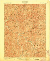 Burnsville 1906 topographic map thumbnail