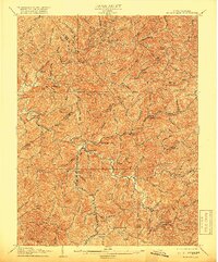 Burnsville 1906 topographic map thumbnail