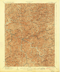 Burnsville 1927 topographic map thumbnail