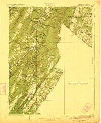 Capon Bridge 1923 topographic map thumbnail