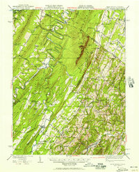 Capon Bridge 1937 topographic map thumbnail