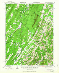 Capon Bridge 1937 topographic map thumbnail