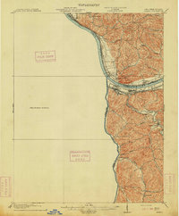Ceredo 1913 topographic map thumbnail