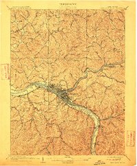 Charleston Special 1909 topographic map thumbnail