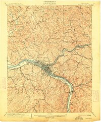 Charleston 1909 topographic map thumbnail