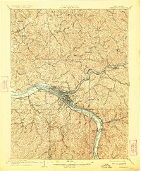 Charleston 1909 topographic map thumbnail