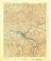 Charleston 1909 topographic map thumbnail