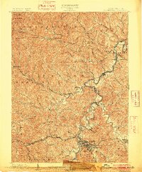 Clarksburg 1902 topographic map thumbnail