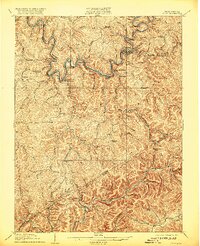 Clarksburg 1910 topographic map thumbnail