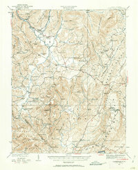 Clintonville 1935 topographic map thumbnail