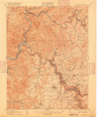 Fayetteville 1910 topographic map thumbnail