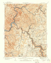 Fayetteville 1928 topographic map thumbnail