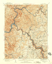 Fayetteville 1928 topographic map thumbnail