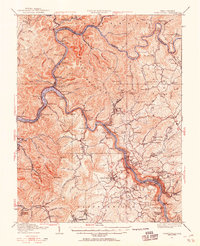 Fayetteville 1928 topographic map thumbnail