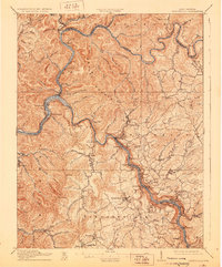 Fayetteville 1910 topographic map thumbnail