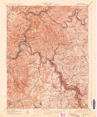 Fayetteville 1931 topographic map thumbnail