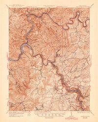 Fayetteville 1931 topographic map thumbnail