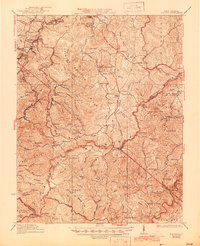 Flattop 1932 topographic map thumbnail