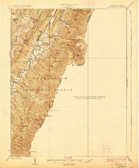Fort Seybert 1924 topographic map thumbnail