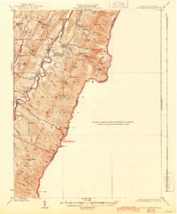 Fort Seybert 1924 topographic map thumbnail