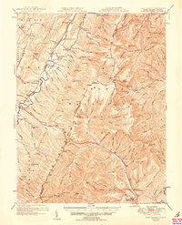 Fort Seybert 1951 topographic map thumbnail