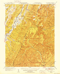 Fort Seybert 1951 topographic map thumbnail