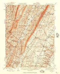 Gerrardstown 1937 topographic map thumbnail