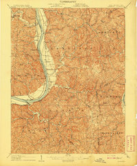 Glenwood 1908 topographic map thumbnail