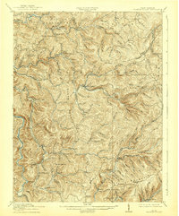 Hacker Valley 1915 topographic map thumbnail