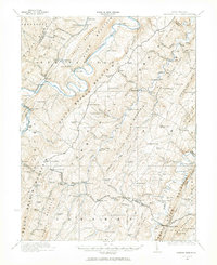 Hanging Rock 1921 topographic map thumbnail