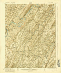 Hanging Rock 1923 topographic map thumbnail