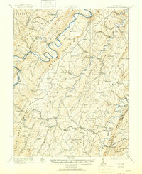 Hanging Rock 1923 topographic map thumbnail