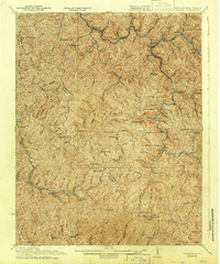 Iaeger 1927 topographic map thumbnail