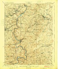 Kingwood 1925 topographic map thumbnail