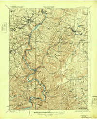 Kingwood 1925 topographic map thumbnail