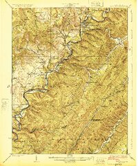 Marlinton 1925 topographic map thumbnail