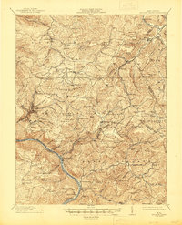 Meadow Creek 1915 topographic map thumbnail