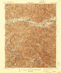Milton 1935 topographic map preview