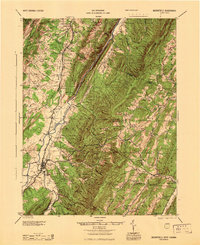 Moorefield 1945 topographic map preview